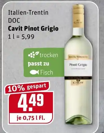 REWE Kaufpark Cavit Pinot Grigio 0,75L Angebot