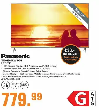 Saturn Panasonic TX-49HXW904 LED TV Angebot