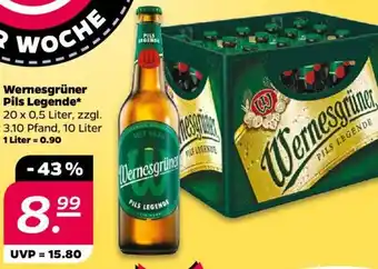 NETTO Wernesgrüner Pils Legende 20 x 0,5 Liter Angebot