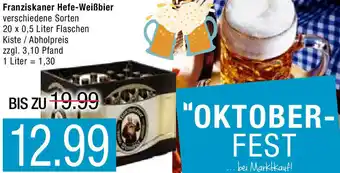 Marktkauf Franziskaner Hefe-WeiBbier Angebot