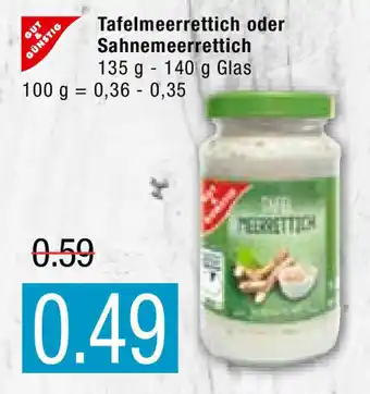 Marktkauf Tafelmeerrettich oder Sahnmeerrettich Angebot