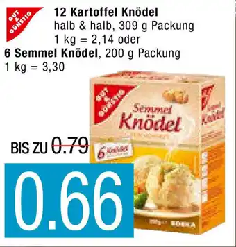 Marktkauf 12 Kartoffel Knodel 309g, 6 Semmel Knodel 200g Angebot