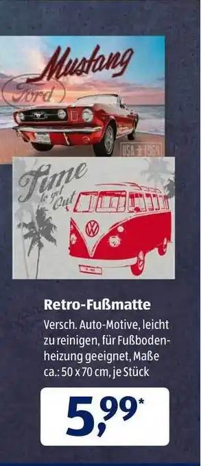 Aldi Süd Retro Fuẞmatte Angebot