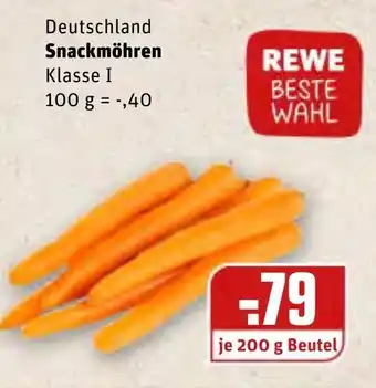 REWE Center Snackmöhren 200g Beutel Angebot