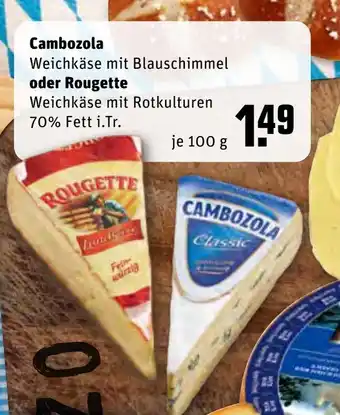 REWE Center Cambozola oder Rougette 100g Angebot