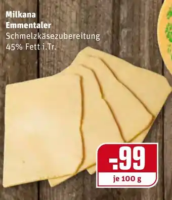 REWE Center Milkana Emmentaler 100g Angebot