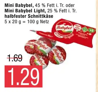 Marktkauf Mini Babybel, Mini Babybel Light, halbfester Schnittkase 100g Angebot