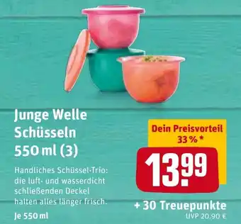 REWE Center Junge Welle Schüsseln 550ml Angebot