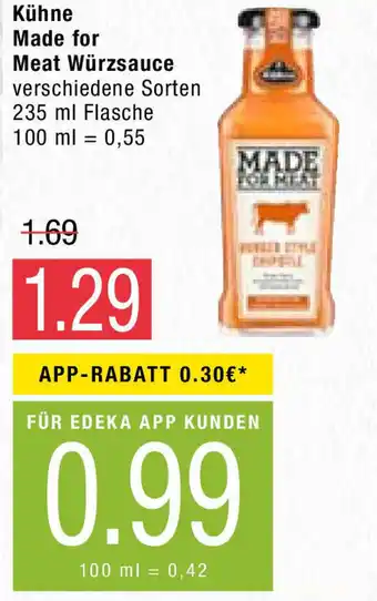 Marktkauf Kuhne Made for Meat Wurzsauce Angebot