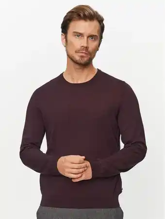 Modivo Hugo boss boss pullover leno-p 50468239 dunkelrot regular fit Angebot