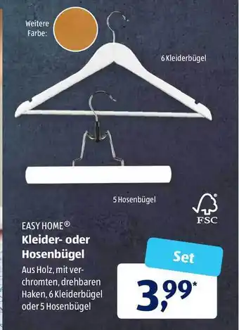 Aldi Süd Easy Home Kleider oder Hosenbügel Angebot