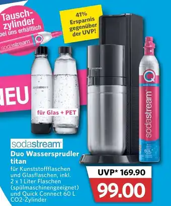 Combi Sodastream Duo Wassersprudler titan Angebot