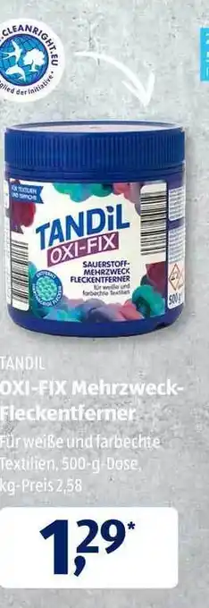 Aldi Süd Tandil Oxi Fix Mehrzweck Fleckentferner Angebot