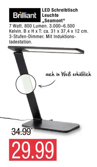 Marktkauf LED schreibtisch leuchte seamont Angebot