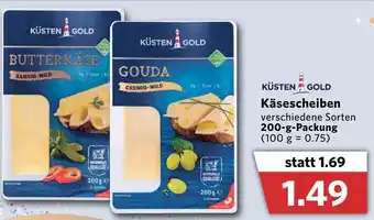 Combi Küsten Gold Käsescheiben 200g Angebot