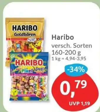 Budni Haribo versch. Sorten 160-200 g Angebot