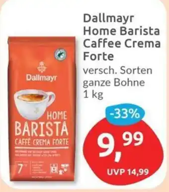 Budni Dallmayr Home Barista Caffee Crema Forte 1 kg Angebot