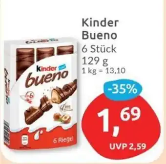 Budni Ferrero Kinder Bueno 6 Stück 129 g Angebot