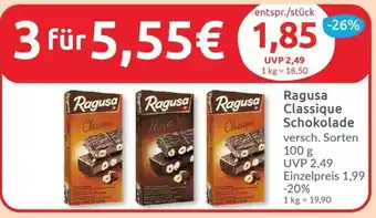 Budni Ragusa Classique Schokolade 100g Angebot