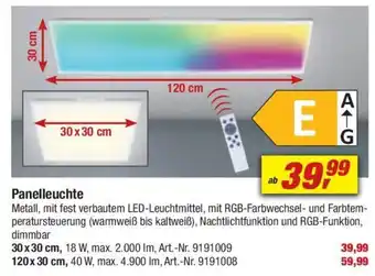 toom Baumarkt Panelleuchte Angebot