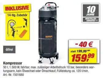toom Baumarkt Kompressor Angebot