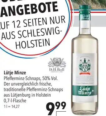 CITTI Markt Lütje Minze Pfefferminz-Schnaps, 700ml Angebot