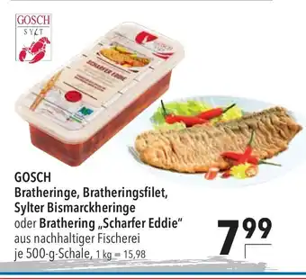 CITTI Markt GOSCH SYLT Bratheringe, Bratheringsfilet, Sylter Bismarckheringe oder Brathering ,,Scharfer Eddie" 500g Angebot