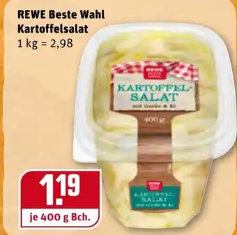 REWE Center Rewe Beste Wahl Kartoffelsalat 400g Becher Angebot