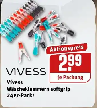 REWE Center Vivess Wäscheklammern softgrip 24er Pack Angebot