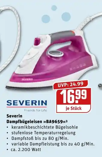 REWE Center Severin Dampfbügeleisen BA9659 Angebot