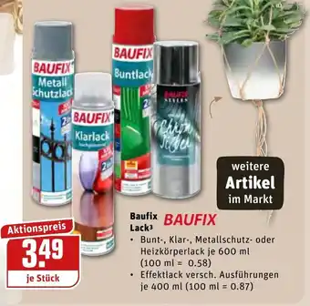 REWE Center Baufix Lack Angebot