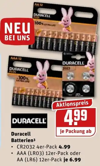 REWE Center Duracell Batterien Angebot