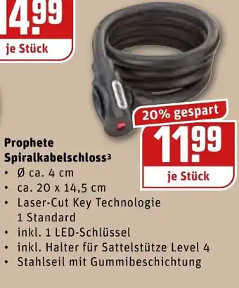 REWE Center Prophete Spiralkabelschloss Angebot