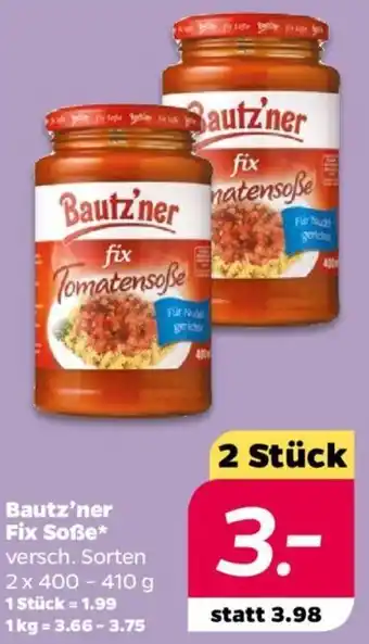 NETTO Bautz'ner Fix Soße 2 x 400-410 g Angebot