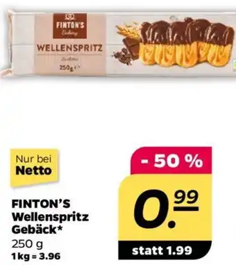 NETTO FINTON'S Wellenspritz Gebäck 250 g Angebot