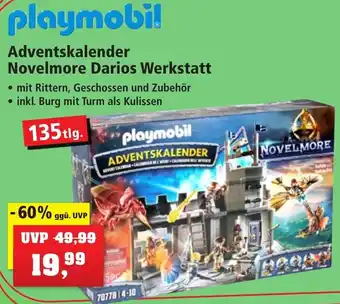 Thomas Philipps playmobil Adventskalender Novelmore Darios Werkstatt 135 tlg. Angebot