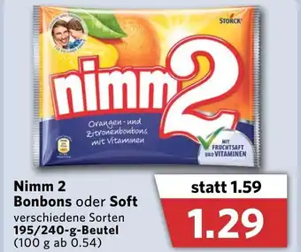 Combi Nimm 2 Bonbons oder Soft 195/240g Beutel Angebot