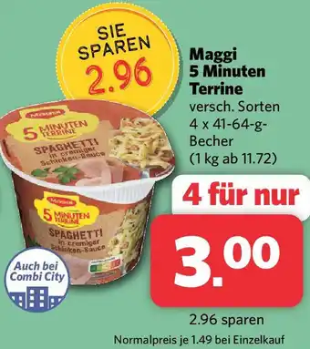 Combi Maggi 5 Minuten Terrine 4 x 41-64 g Becher Angebot