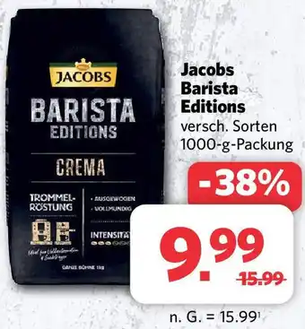 Combi Jacobs Barista Editions 1000 g Packung Angebot