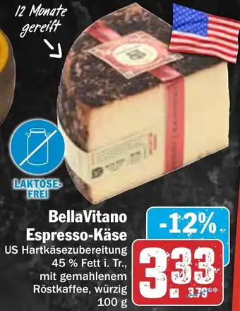 Hit BellaVitano Espresso-Käse 100 g Angebot