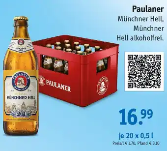 Gefako Paulaner Münchner Hell 20x0,5 L Angebot