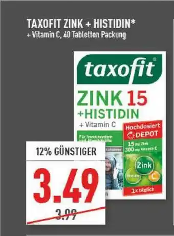 Marktkauf Taxofit Zink + Histidin Angebot