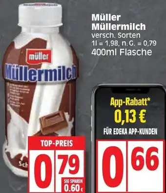 Edeka Müller Müllermilch 400ml Flasche Angebot