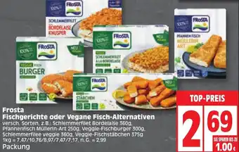 Edeka Frosta Fischgerichte oder Vegane Fisch-Alternativen Angebot