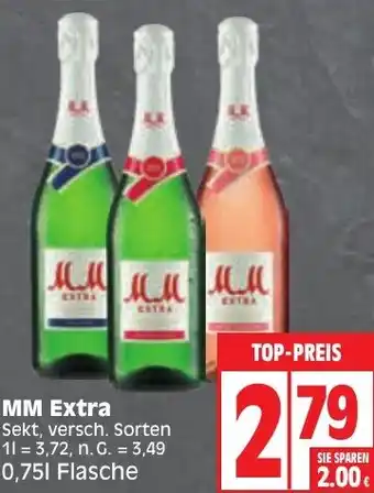 Edeka MM Extra Sekt 0,75 L Flasche Angebot