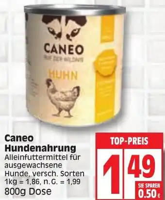 Edeka Caneo Hundenahrung 800g Dose Angebot