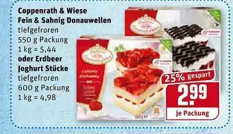 REWE Kaufpark Coppenrath & Wiese Fein & Sahnig Donauwellem Oder Erdbeer Joghurt Stücke Angebot