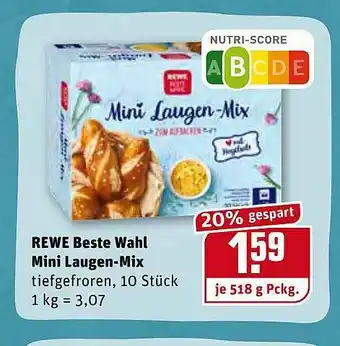 REWE Kaufpark Rewe Beste Wahl Mini Laugen-mix Angebot