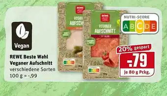 REWE Kaufpark Rewe Beste Wahl Veganer Aufschnitt Angebot