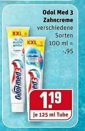 REWE Kaufpark Odol Med 3 Zahncreme Angebot